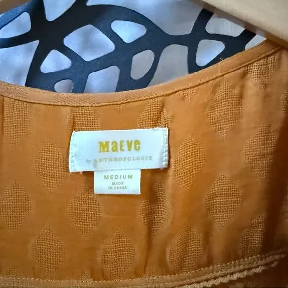 Anthropologie Maeve Hailey Flutter-Sleeve Top M - Picture 11 of 11